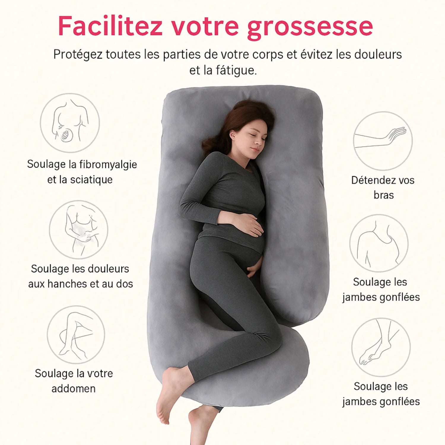 Coussin de Grossesse Multiposition - MOMSEREINE