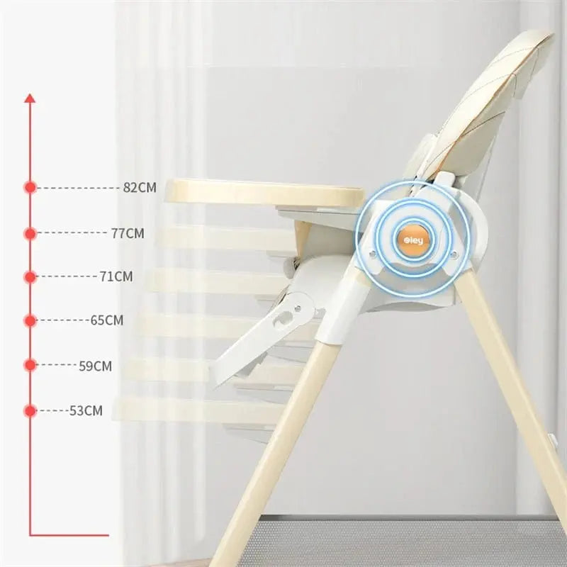 Chaise Haute Bébé Multifonction avec Roulettes MOMSEREINE