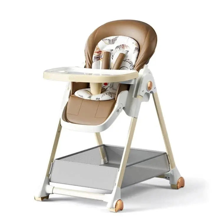 Chaise Haute Bébé Multifonction avec Roulettes MOMSEREINE